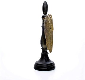 Escultura Decorativa Asa Ouro Velho 25x13,5 Cm - D'Rossi