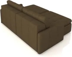 Sofá Retrátil 2 Lugares Para Sala 184cm Elios Couro Capuccino Z55 - Mp