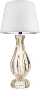 Abajur Murano Giordano C/ Ouro - Cristal Transparente  Cristal Transparente