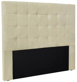 Cabeceira Cama Box Solteiro 90 cm Verona Veludo S04 - D'Rossi - Bege