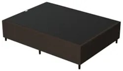 Base para Cama Box Casal 138x188cm Hit Z04 Suede Marrom - Mpozenato