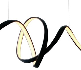 Pendente Lace 100X25Cm Led 36W 3000K Bivolt / Preto | Studioluce Pd142... (Preto)
