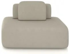 Sofá Modular 140cm Living Sala de Estar Moby Veludo Bege Z08 - Mpozena