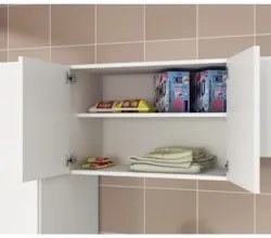 Armário Aéreo 63cm 02 Portas AM3104 Branco    - Tecno Mobili