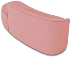 Sofá 3 Lugares Para Sala 180cm Orgânico Wendi Suede Rosê I01  - Mpozen