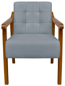 Poltrona Decorativa Vênus Veludo Cinza