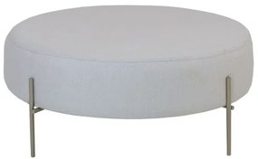 Puff Beagle Redondo P Linho Bege Base Champagne 30cm - 62634 Sun House