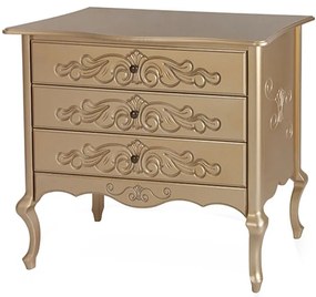 Cômoda Vienna Entalhada 3 Gavetas - Wood Prime FS 253502