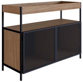 Buffet Bar New 100 cm Hanover e Preto - D'Rossi
