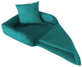 Protetor Para Sofá para Cães ou Gatos Pequeno Porte Fofinho Pet Protect Suede Azul Tiffany