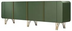 Balcão Aparador Buffet Piacente H01 Verde Pistache - Mpozenato