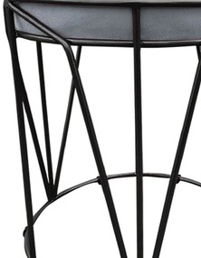 Puff Multiuso com Mesa Babu 2 em 1 Suede Base Preto D'Rossi - Cinza