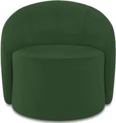 Sofá 2 Lugares 140cm Wendi e Poltrona Steve Suede Verde I01  - Mpozena