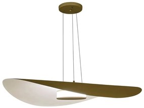 Pendente Floppy Ø80X76X12Cm Led 43W Bivolt - Usina 19830/80Led (BT - Branco Texturizado, 3000k)