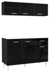 Armário Aéreo com Balcão Gabinete de Pia 120cm sem Tampo Classic Z46 P