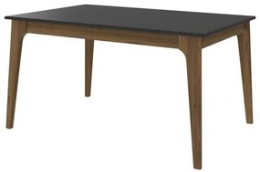 Mesa de Jantar Durham Preto com Garapa 136cm - 65250 Sun House