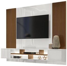 Rack Suspenso Lorena 2 Portas e Painel Lara C03 220 cm- ADJ Decor