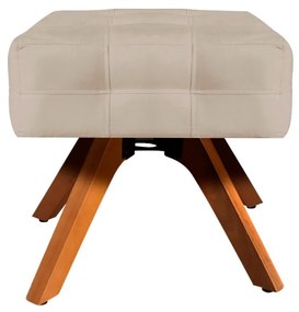 Puff Banqueta Decorativo Giratório MM30 Elisa Suede D03 - D'Rossi - Bege