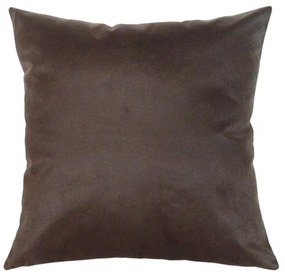 Capa de Almofada Lisa Sigma em Suede em Vários Tamanhos - Marrom - 60x60cm