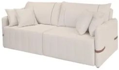 Sofá Cama Retrátil 220cm Essence D05 Linho Cru/Camel - Mpozenato