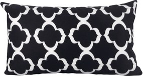 3 Capas Almofada Confort Veludo Preto 30x50cm