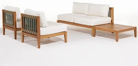 Conjunto Modular Aurora Assento Areia Mesa Centro Mel - 78439 Sun House