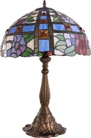 Abajur Vidro Metal Bronze Multicores 61X41cm Vitra