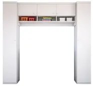 Kit Armários Multiuso Lavanderia Eloísa 05 Portas Branco - Phoenix
