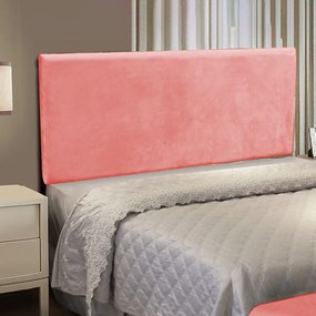 Cabeceira Casal Queen Cama Box 160cm Painel Clean Suede M11 - D'Rossi - Rose
