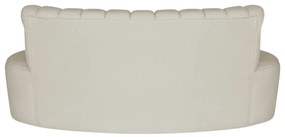 Sofá Curvo 2 Lugares Organico Sala Recepção Escritório Valência 140cm Bouclé