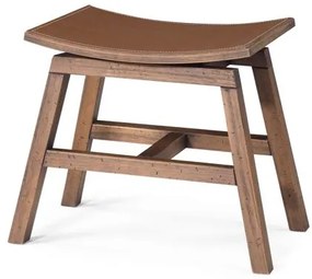 Banqueta Star Baixa cor Rustic Brown 47cm - 55669 Sun House