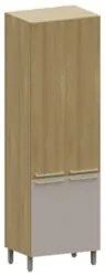 Paneleiro de Cozinha 4 Portas 70cm Mirella Freijó/Cinammon L01 - Mpoze
