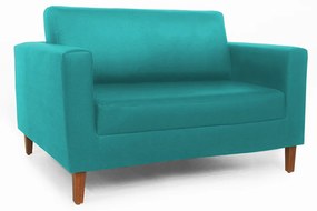 Namoradeira Decorativa Gabriela Suede Azul Tiffany