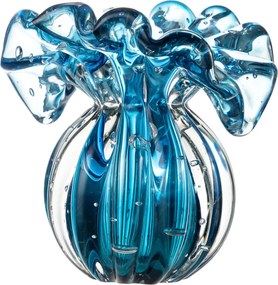Vaso Murano Toscana PP - Aquamarine  Aquamarine