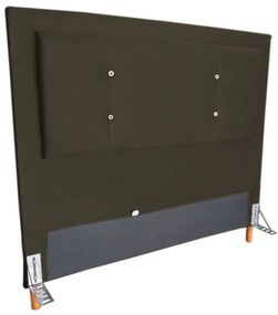 Cabeceira Cama Box Solteiro 90cm Caribe Suede Marrom - Sheep Estofados - Marrom
