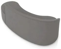 Sofá 4 Lugares Para Sala 220cm Orgânico Wendi Suede Grafite I01  - Mpo