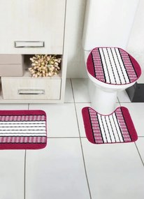 Jogo de Banheiro Tapetes Junior Vermelho