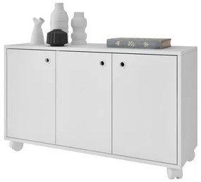 Armário Aparador Buffet 3 Portas Bp Fosco Bho25 - Branco
