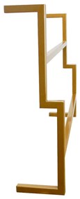 Kit Porta Toalha Industrial Metálico Dourado - D'Rossi