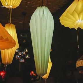Lustre Branco em Papel Origami