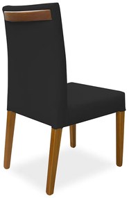 Cadeira de Jantar Milan Linho Preto