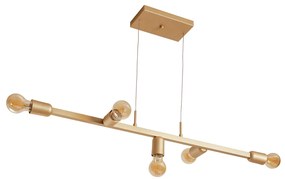 Pendente Tazza S/ Globos 85Cm 5L E27 Suspensão Cabos Kevlar | Usina 16... (BT - Branco Texturizado, CRISTAL)