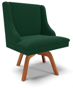 Cadeira Sala de Jantar Giratória MM35 Liz Bouclê D03 - D'Rossi - Verde