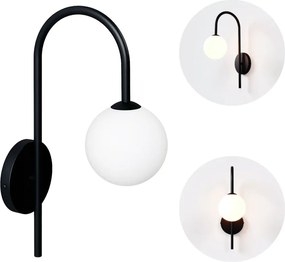 Arandela Umbrella Haste Curva 12X24X41Cm Aluminio E Globo Ø12Cm Rosca... (CHAMPANHE)