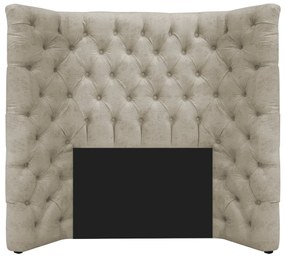Cabeceira Solteiro Everest P02 90 cm para cama Box Suede - ADJ Decor