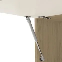 Armário Aéreo 70cm Porta Basculante Lina Z06 Vanilla - Mpozenato
