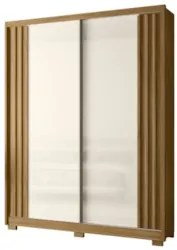 Guarda Roupa Solteiro 175cm 2 Portas Florença Z17 Freijó/Off - Mpozena