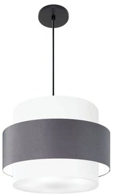 Lustre Para Sala de Jantar Vivare Md-4393 Cúpula em Tecido 45cm