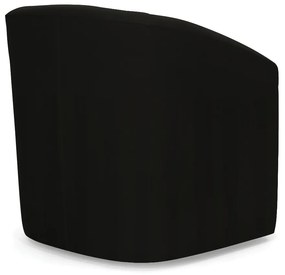 Poltrona Decorativa Base Giratória Stella Max Suede D03 - D'Rossi - Preto