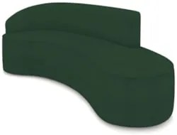 Sofá 4 Lugares 220cm Wendi e Poltrona Steve Boucle Verde I01  - Mpozen